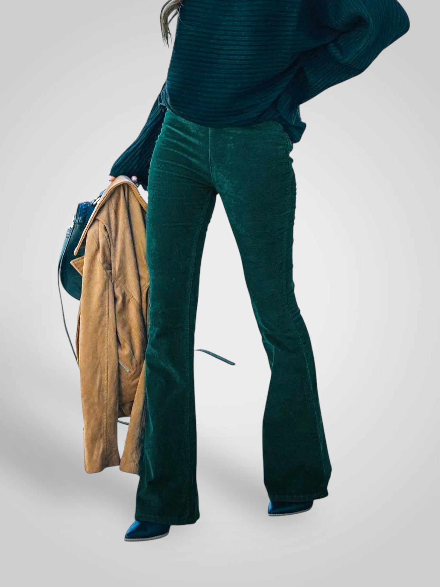 Neda | High-Waist Flare Pants - Stretch Fit