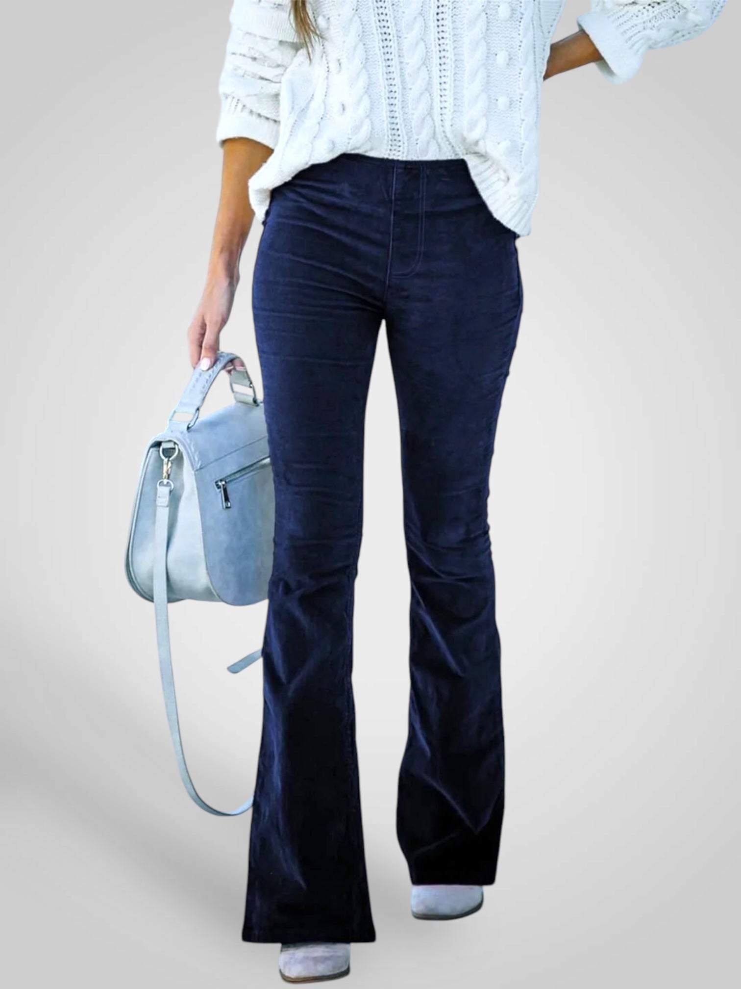 Neda | High-Waist Flare Pants - Stretch Fit