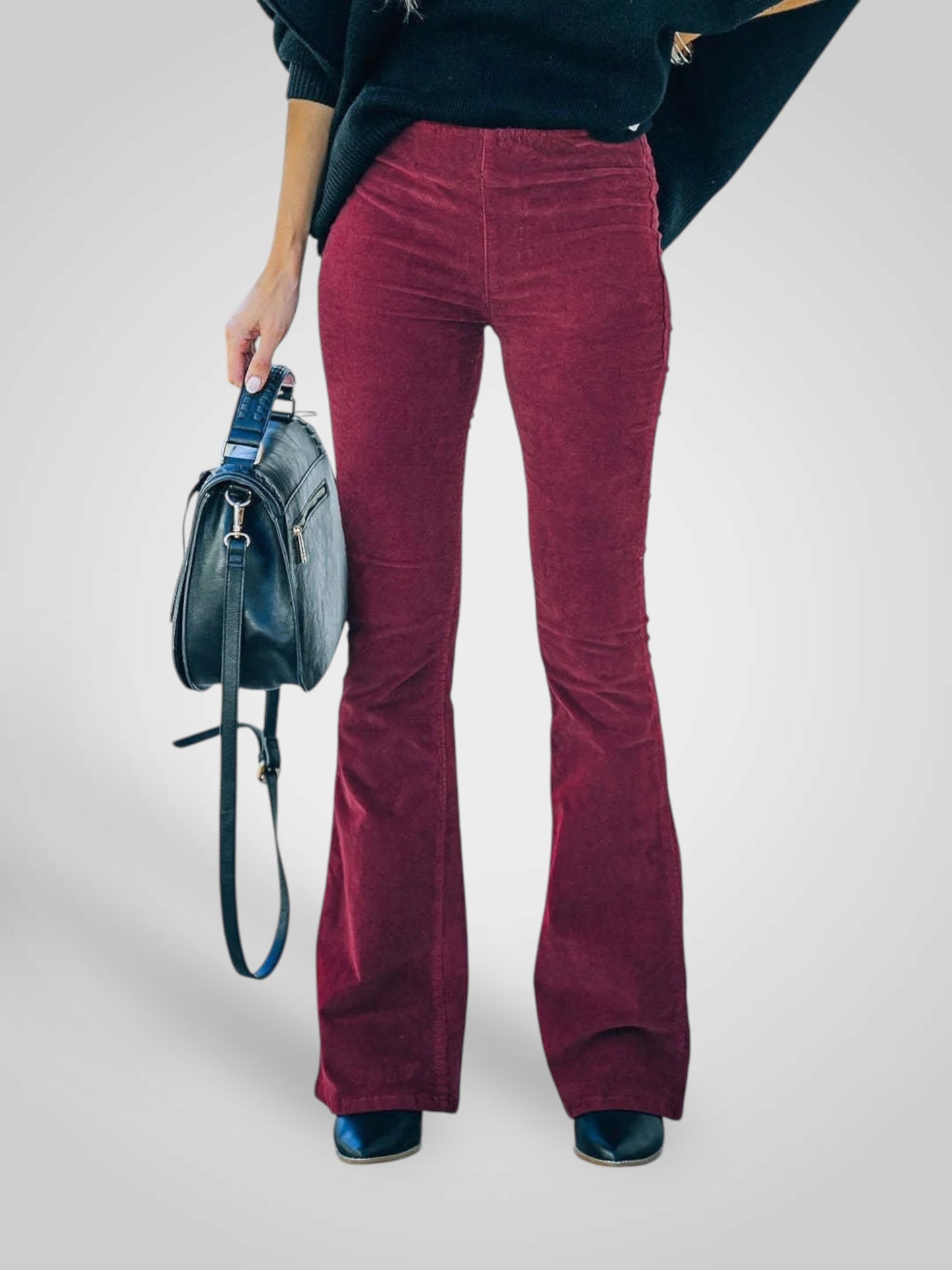 Neda | High-Waist Flare Pants - Stretch Fit