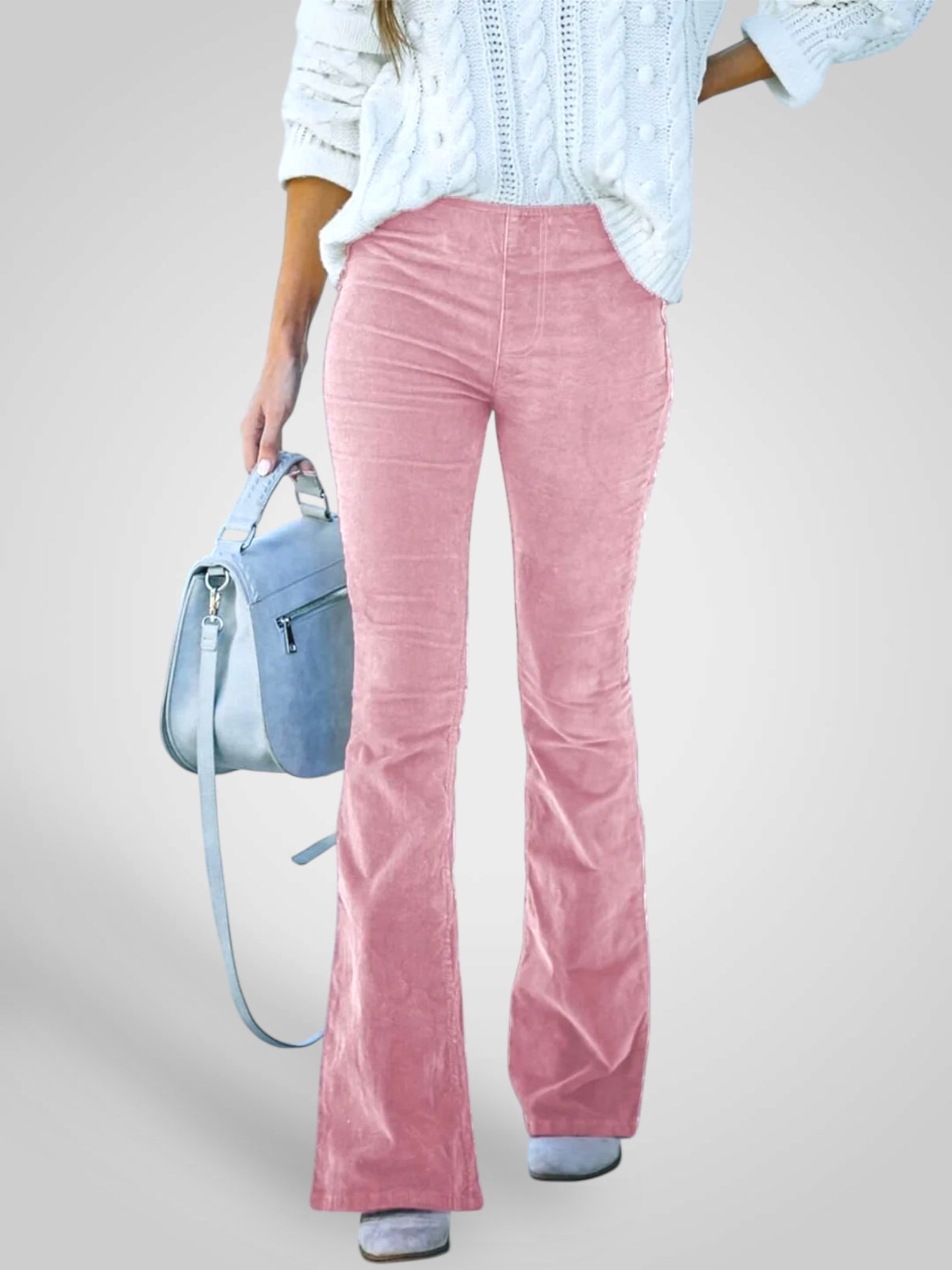 Neda | High-Waist Flare Pants - Stretch Fit