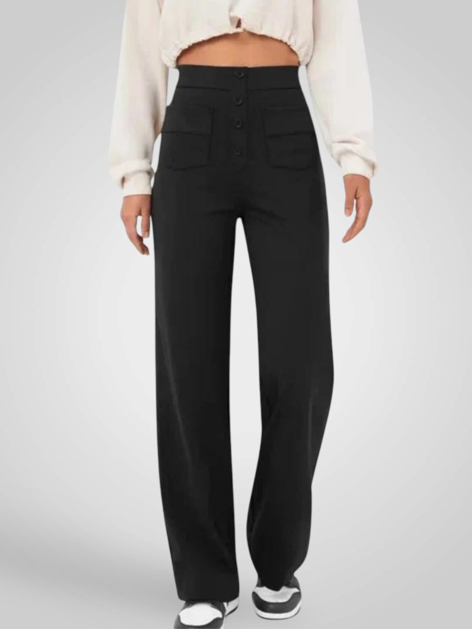 Alvia | Casual high waisted women's trousers