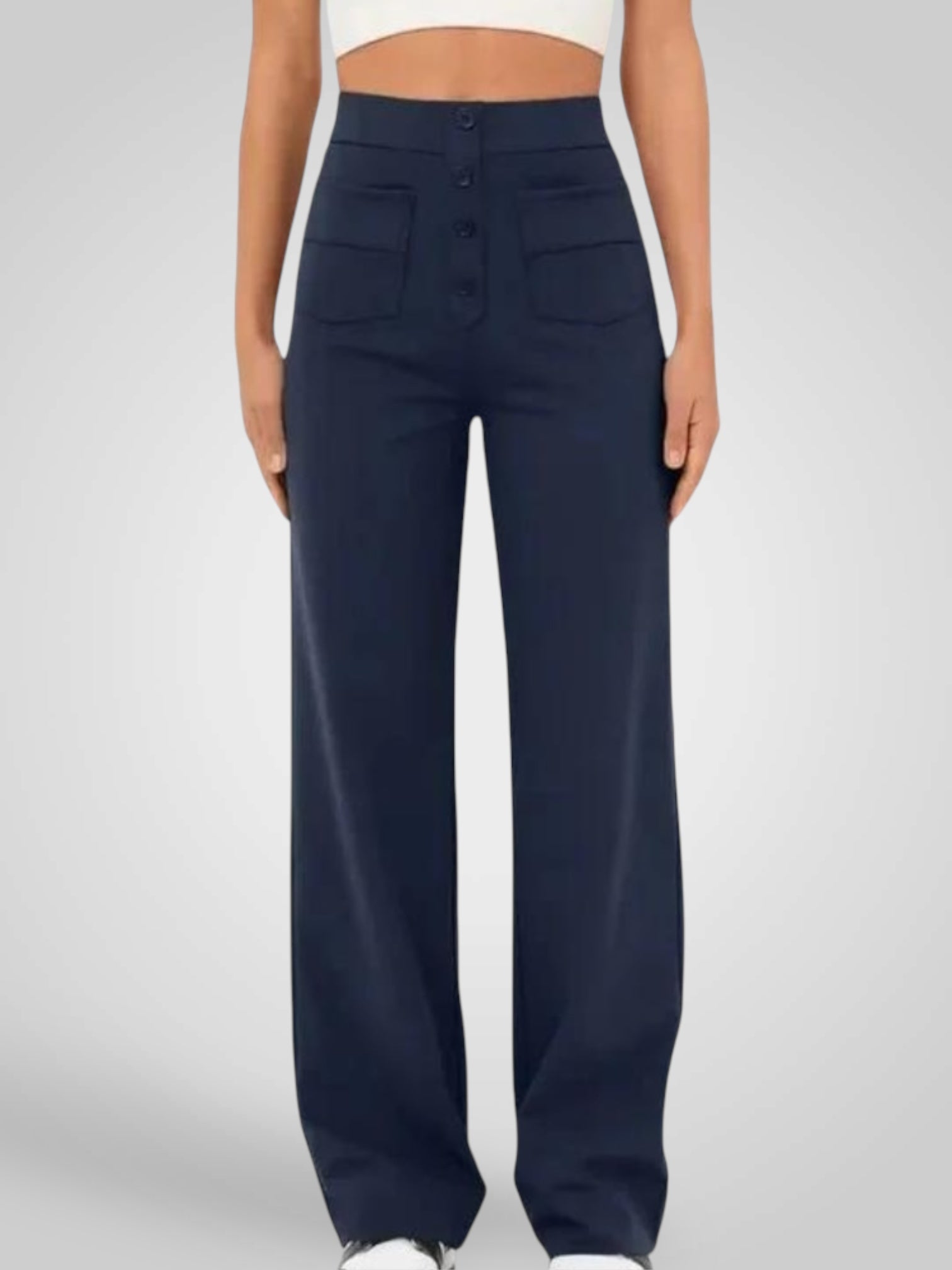 Alvia | Casual high waisted women's trousers