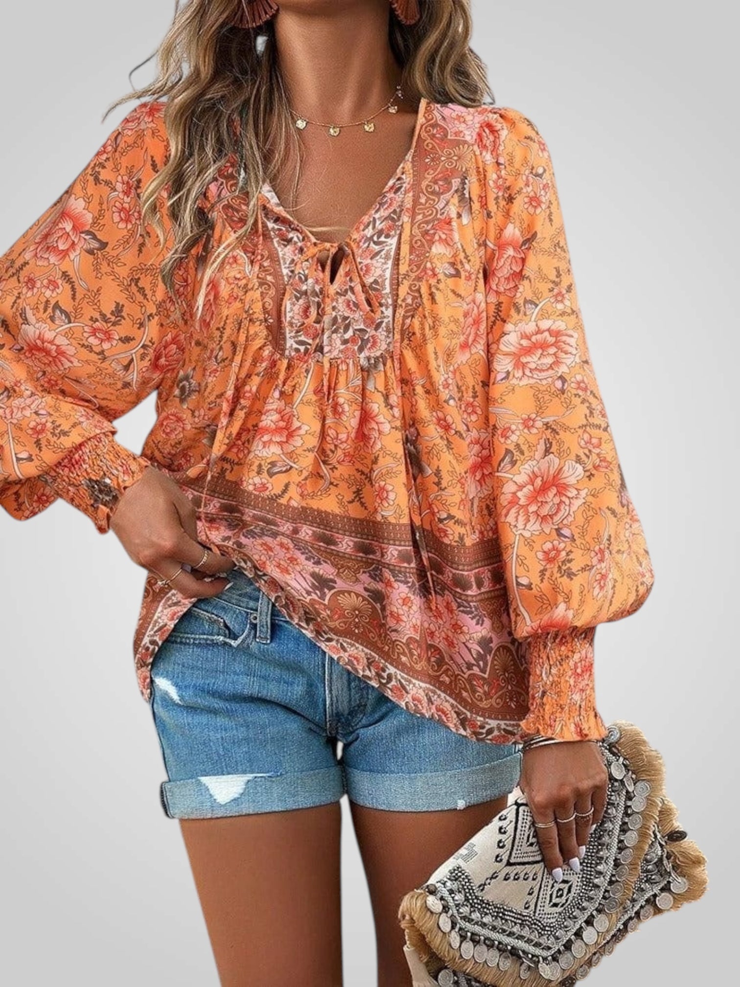 Hoya | Bohemian Floral Blouse