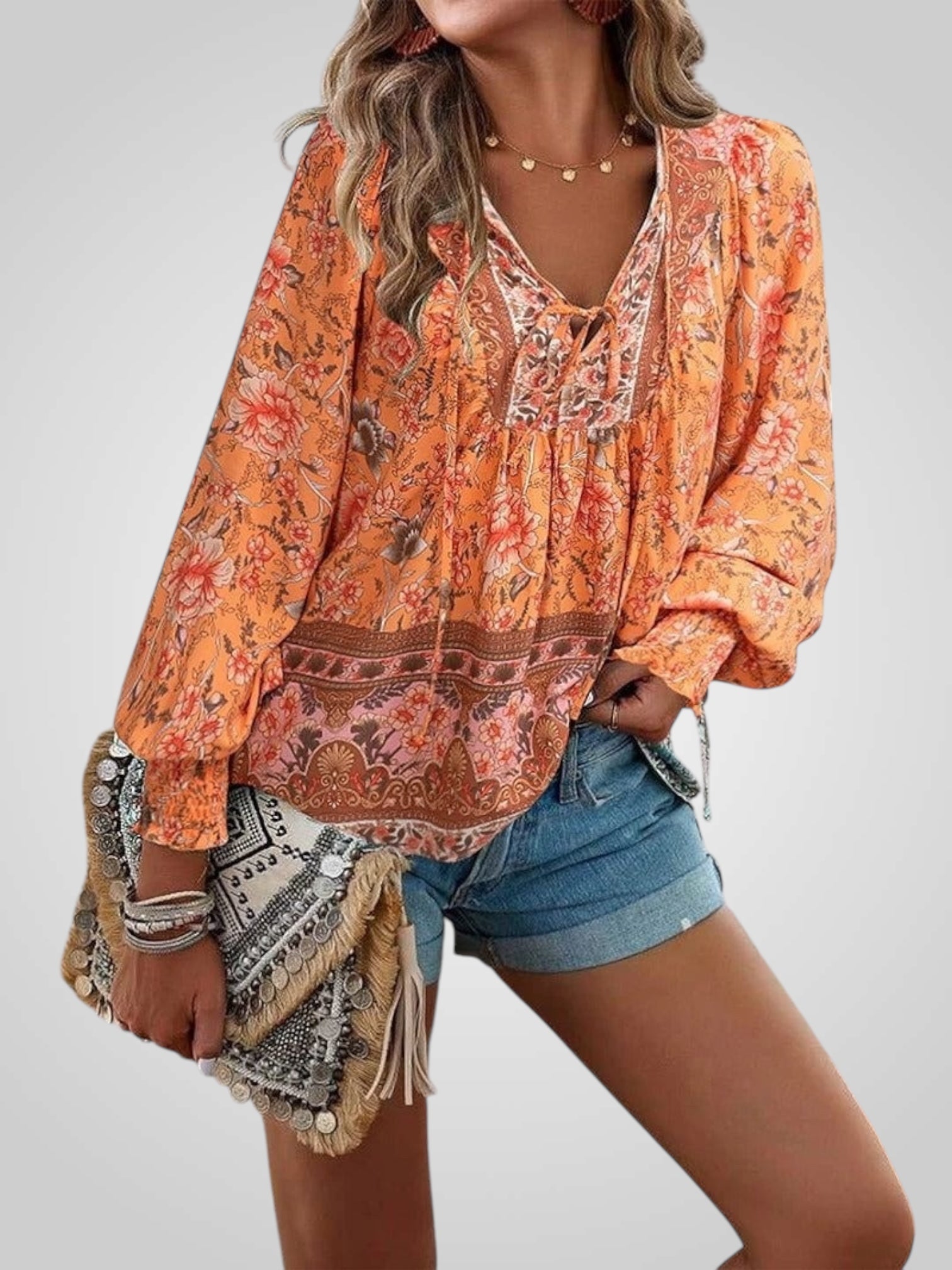 Hoya | Bohemian Floral Blouse