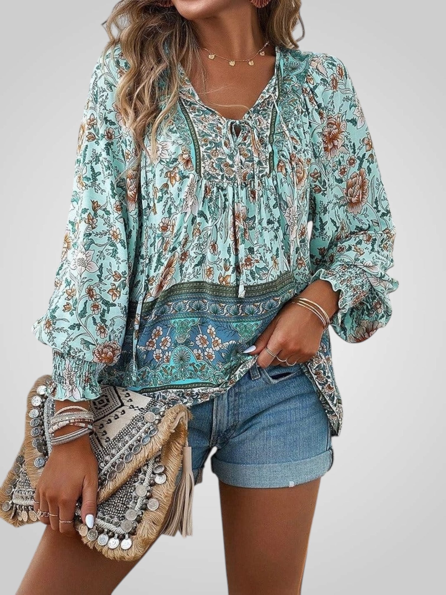 Hoya | Bohemian Floral Blouse
