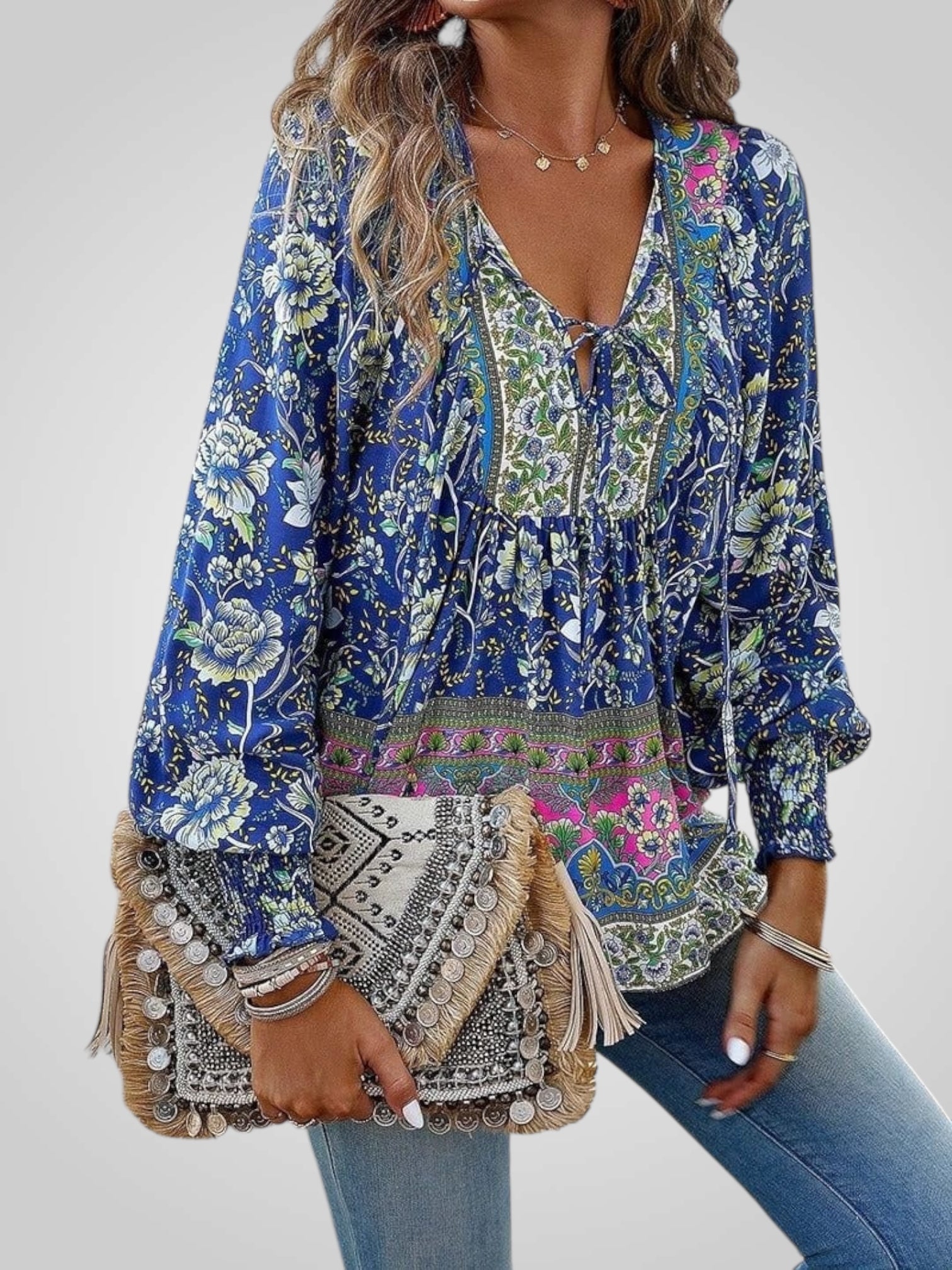 Hoya | Bohemian Floral Blouse