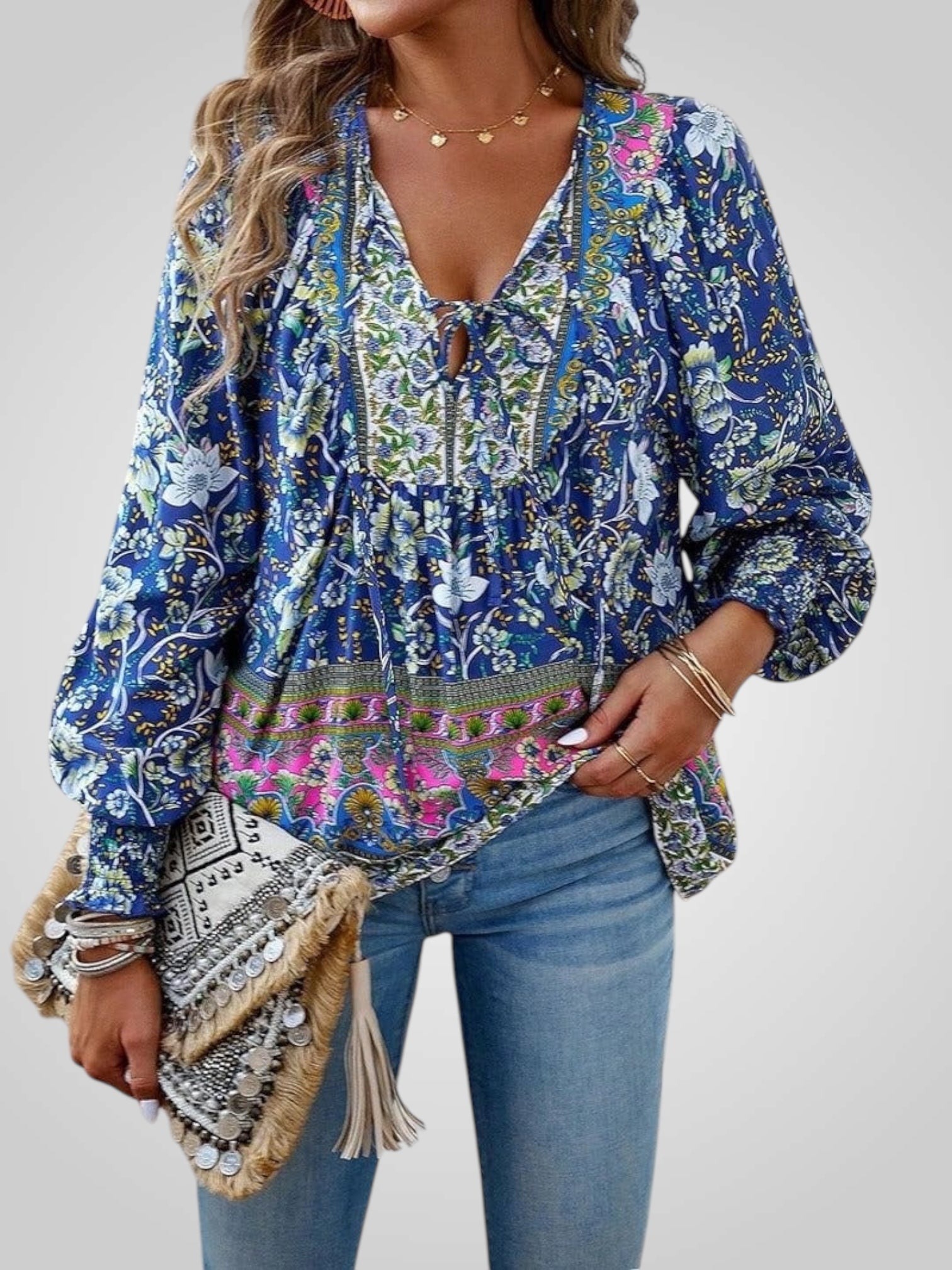 Hoya | Bohemian Floral Blouse