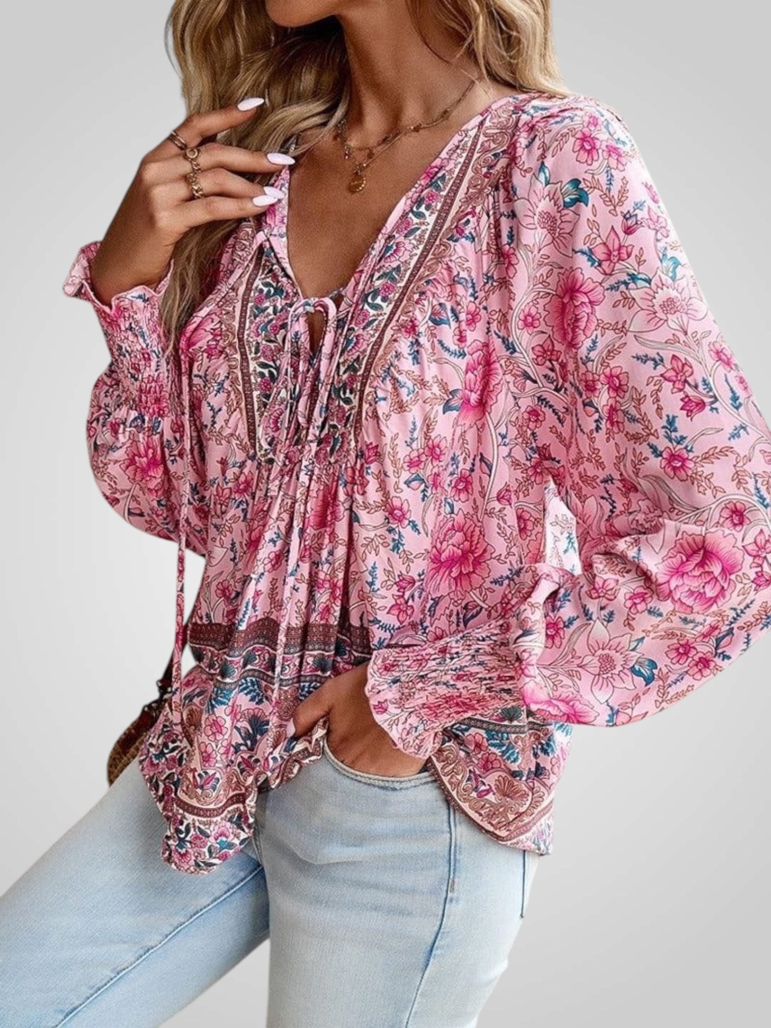 Hoya | Bohemian Floral Blouse