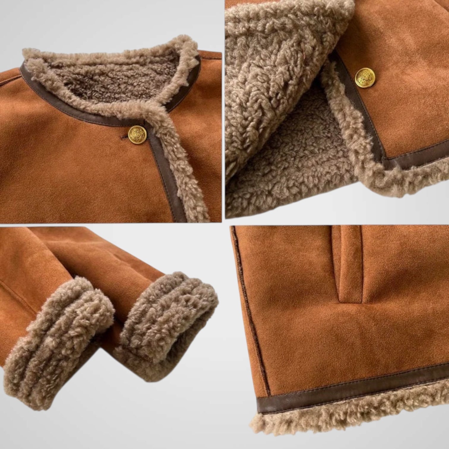 Ίμερ | Κουμπωτό Shearling Μπουφάν