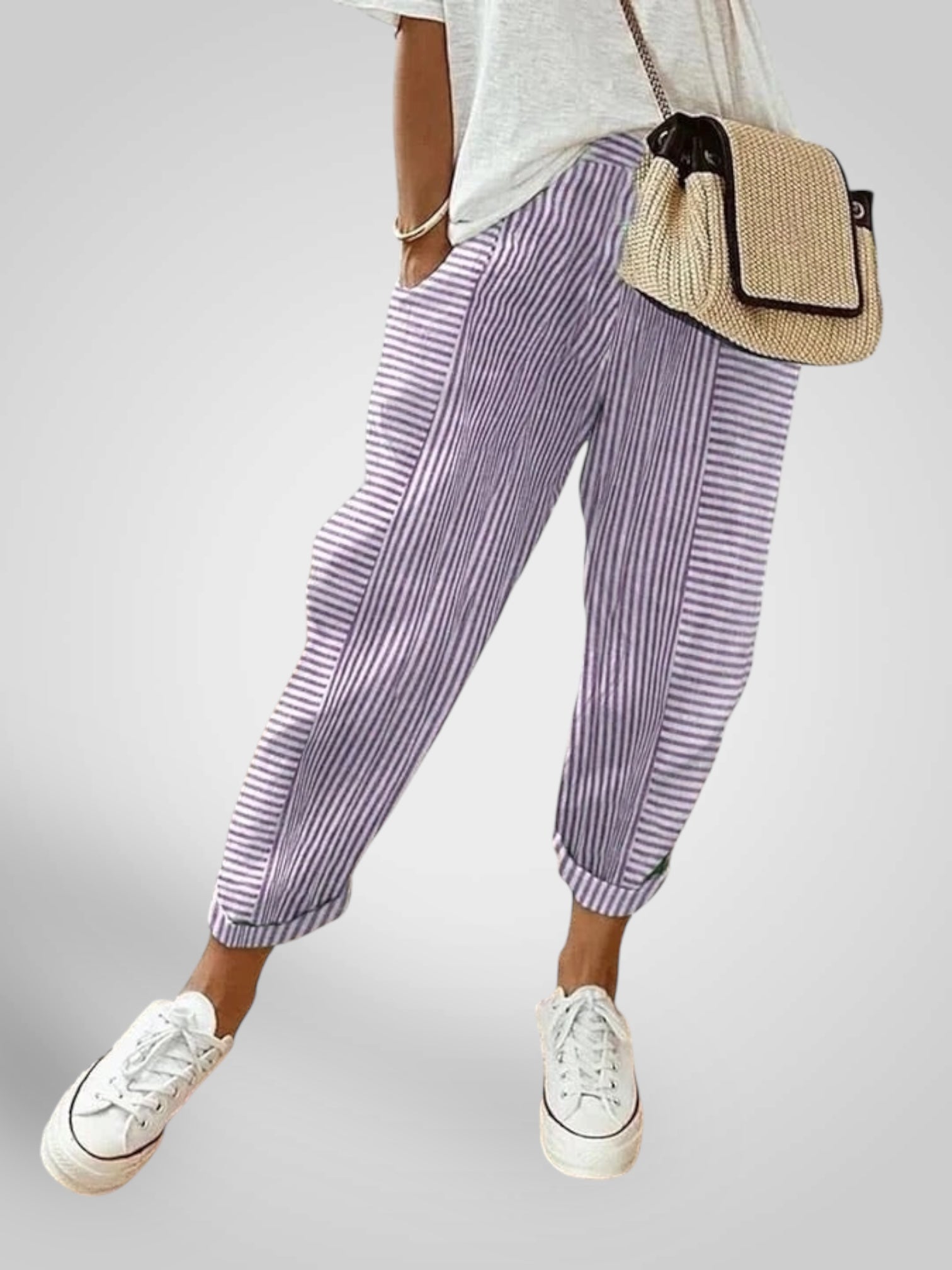 Rory | Striped Relaxed Trousers