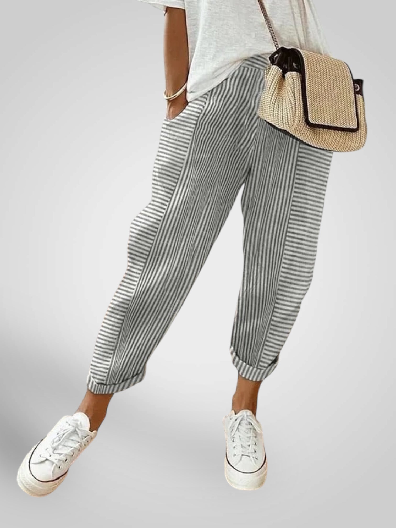 Rory | Striped Relaxed Trousers