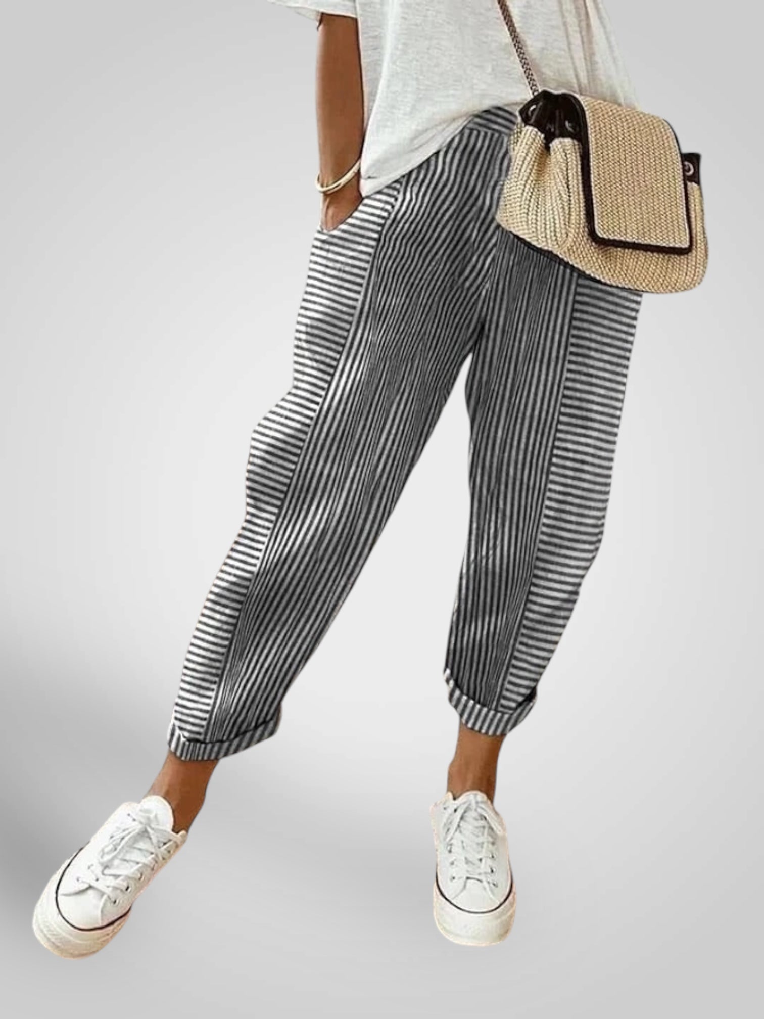Rory | Striped Relaxed Trousers