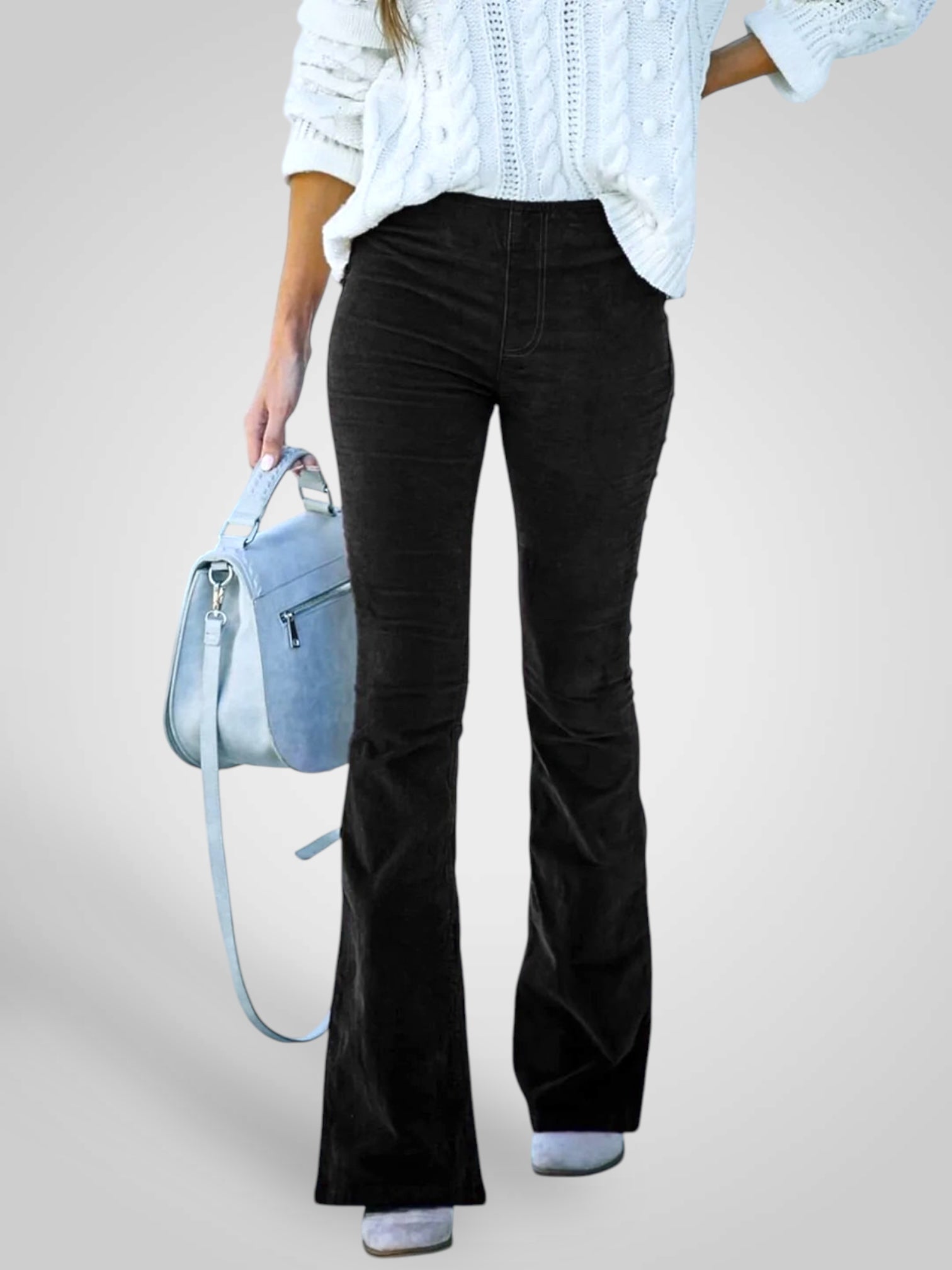 Neda | High-Waist Flare Pants - Stretch Fit