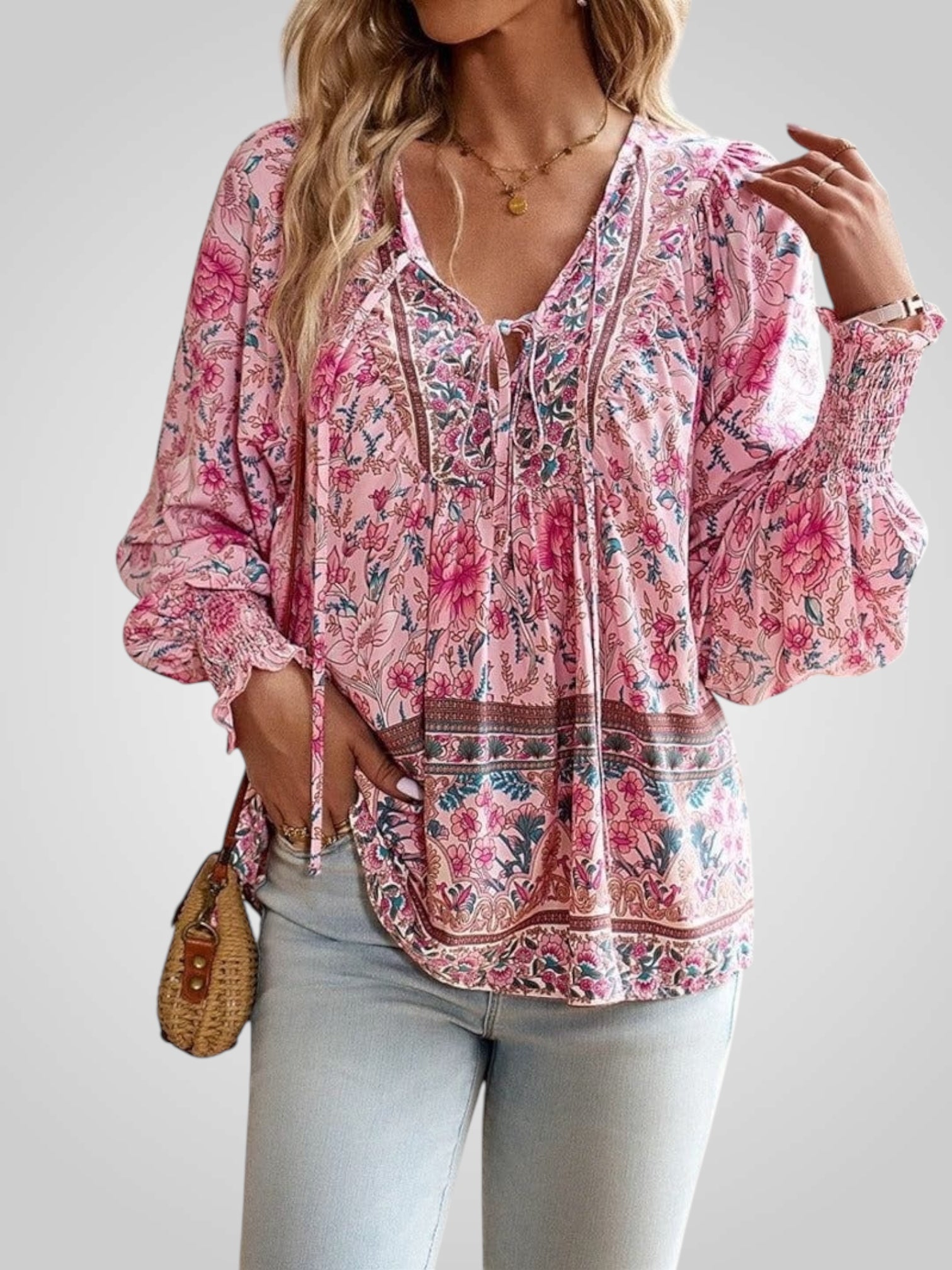 Hoya | Bohemian Floral Blouse